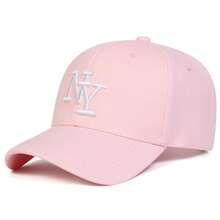 Gorras de béisbol unisex con bordado de letras NY, gorras informales ajustables para exteriores para primavera y otoño, gorra deportiva con protección T8MX - Azul cielo - Ver 10