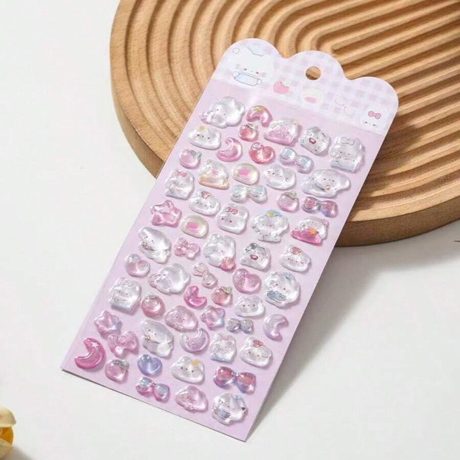 3D立体浮雕贴纸，创意DIY高品质Gukka手机壳贴纸，剪贴簿贴纸，北极熊贴纸，海洋生物贴纸 - 彩色 - 查看 1