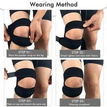 Đai bảo vệ đầu gối co giãn, thích hợp cho chạy bộ, đạp xe, tập thể dục, giúp bảo vệ khớp gối. - Nhiều màu - Xem 3