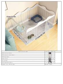 Easy Install Removable Small Dog Fence, Collapsible Indoor Pet Gate For Small Dogs - Multicolor - View 17