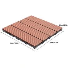 9 piezas de baldosas para terraza de 11,8 x 11,8 pulgadas, Baldosas de plástico para todo tipo de clima, para el patio trasero, terraza, pórtico, alberca, balcón - B - Ver 4