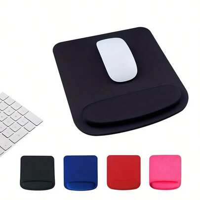 1pc Precision Anti-Slip Mouse Pad With Wrist Rest - Stable Cursor Control, EVA And Textile Layered Design, Comfortable Office Accessory, Ideal Christmas Gift Gaming Mouse Pad With Wrist Rest, Non-Slip Base And Soft Cushion, Suitable For Work And Gaming, Fashionable Accessory