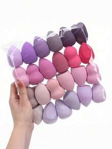 Large 6cm*4cm/2.32in*1.57in Powder Puff, Wet & Dry Use Makeup Sponge, Random Color, Suitable For Makeup Application And Concealing, Portable, Great Christmas Gift For Friends,Giveaways,Travel,Cheap Stuff,Travel Essential - Multicolor - View 9