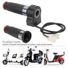 3 Gear Speed Throttle Grip Accelerator Universal Electric Scooter Bike Throttle Handle(Threegear Speed Regulation ) - Negro - Ver 3