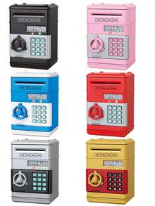 Celengan Elektrik Mainan untuk Anak-Anak, Kotak Tabungan Uang Koin dengan Perlindungan Kata Sandi, Hadiah untuk Manajemen Keuangan & Keterampilan Matematika Dasar (Aksesoris Acak, Baterai Tidak Termasuk - Membutuhkan 3 Baterai AA 1,5V yang Dibeli Pelanggan) - MultiWarna - View 1