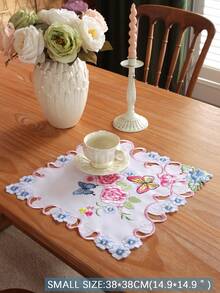 100% 涤纶面料，精美刺绣工艺，厨房餐桌旗，家居装饰，家庭聚会，节日装饰，室内外皆宜，别墅派对，约会，户外家具房间装饰，派对婚礼装饰，1 件装桌旗 - 彩色 - 查看 18