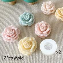 1/2Pcs Creative Rose Silicone Mold, Handmade Flower Moulds Great For Wedding Birthday Party Candle Decoration,Diy Jewelry Accessories, Aromatherapy Gypsum, Soap, Scented Candles, Cup Wax, Resin And Polymer Clay Craft , Easy-Release, Home Decor Gift Making Supplies For Graduation Birthday Party Festival Decoration - Multicolor - View 14