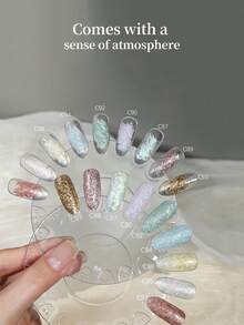 Cvian Fairy Glam 凝胶美甲延长胶，快速成型，不粘腻，可塑形，适用于3D美甲艺术，具有雕刻和水钻粘合功能，无香型 - 彩色 - 查看 2