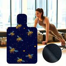 1 件 39*22 英寸瑜伽垫，卡通蜜蜂图案，防滑耐用，加宽加厚，适合家庭和专业人士使用，适合初学者，多种款式可选 - 彩色 - 查看 8