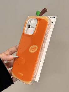 1 szt. Stylowy letni owoc pomarańczy, pasuje do 'a 17 / 'a 17promax, 'a 16 Pro Max / 'a 15 Pro / 'a 14 'a 13 / 12 / 11, odpowiedni dla rodziny / przyjaciół / siostry / dziewczyny na prezent walentynkowy / prezent urodzinowy / prezent na Dzień Matki - Palony pomarańczowy - Zobacz 4