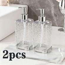 300/400毫升酒店浴室液体皂液器，可灌装沐浴露/洗发水瓶 - 彩色 - 查看 13