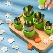 Máquina para hacer pasta en forma de mariposa de acero inoxidable, incluye cortador de mini empanadillas, sello para galletas, juego de utensilios de cocina - No se requiere electricidad - Multicolor - Ver 1