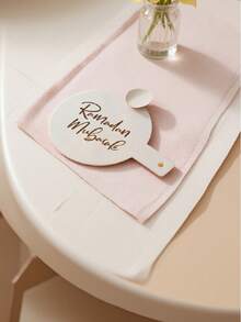 1pc Coffee Themed Spray Stencil, Acrylic Cookie/Cake DIY Mold, Eid Mubarak Party Decor Tool, Customized Kitchen Gift, Home Decor, Cooking Tool, Baking Gift, Elegant Gift, Housewarming Gift, Pizza Lover Gift, Baking Enthusiast Souvenir - Custom Text - View 2