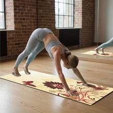 1pc 71*22inch Yoga Mat, Various Patterns Available, Non-Slip & Durable, Extra Wide & Thick, Suitable For Home Use, Fitness, Beginner Yoga Training - Multicolor - View 4