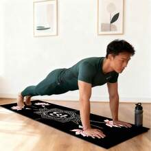 1pc 71*22inch Yoga Mat, Various Patterns Available, Non-Slip & Durable, Extra Wide & Thick, Suitable For Home Use, Fitness, Beginner Yoga Training - Multicolor - View 5