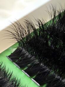 380pcs D-Curl Faux Mink Eyelash Extensions, 19 Rows, 10-20mm Pointed Lashes + 60D + 80D + 100D Anime Style Lashes, 0.07mm Reusable Lash Set For Party, Wedding, Date, Halloween And Daily Wear - D - View 6