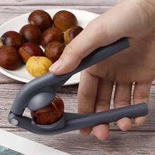 1/2件装多功能核桃开壳器，不锈钢核桃剥壳器和坚果工具，无需用电 - 灰色 - 查看 6