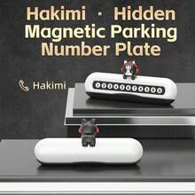 Cute & Stitch Car Sign | Hideable Parking Plate For Privacy | Strong 3M Glue, No Residue | Sun & Heat Resistant | Free Number Stickers - A - View 10