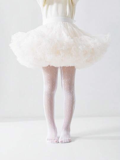 1 pieza Medias transparentes de malla ligera para niñas/niños con decoración de patrón de rosa, medias de moda casuales, transpirables y cómodas, adecuadas para el hogar, actividades escolares, regalos de cumpleaños, atuendos del Día de San Valentín