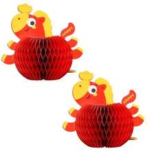 2 Piezas De Adorno Pble De Con ma De Caballo ración De Fiesta De Año Nuevo Cino Para Estante De Exibición De Escrito De Oficina ración Pble De Para Festival - A - Ver 4