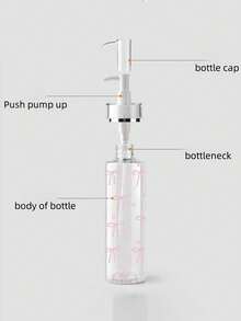 100ml/120ml/150ml/200ml Transparent Acrylic Pump Bottle With Bow Decor, Suitable For Water-Based Lotions, Cosmetics And Toners, Ideal For Travel And Business Use, Refillable Lotion Dispenser - Multicolor - View 5