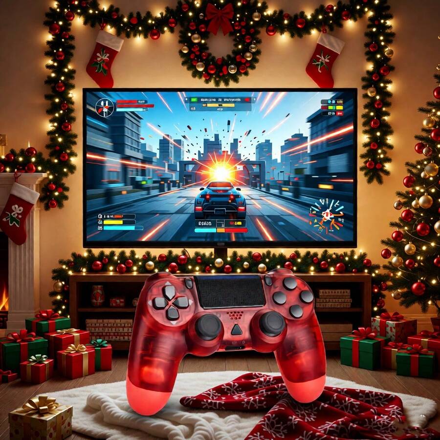 Gamepads - 투명한 빨간색 - 보기 1