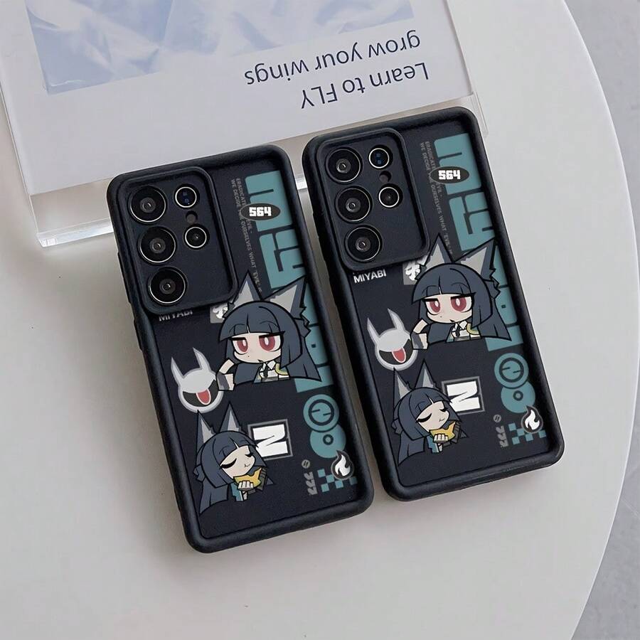 New Model Debut, 1pc Zenless Zone Zero Miyabi Hoshimi Phone Case Compatible With Galaxy S25 S24 S23 S22 S20 FE Ultra Plus 4G 5G Shockproof Soft Back Cover - Mix Color 1 - View 1