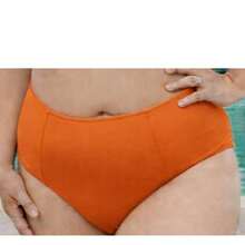 Biquini manga nula  elegante    Rosa 3d  Apliques  Assimétrico    Férias  Praia  viagem - Laranja - Visão 2