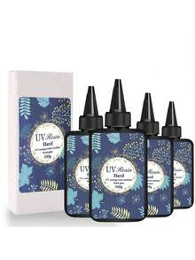 100克/400克高品质UV树脂 - 3.53盎司/14.11盎司晶莹剔透的UV树脂，适用于珠宝制作、DIY工艺品 - 快速固化、高光泽、无气泡 | 非常适合浇铸、涂层和艺术项目 - 淺藍色 - 查看 17