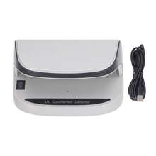 UV Counterfeit Bill Money Detector Automatic On Off Currency Detector for Check Passport Credit Card DC5V 2A - Blanco - Ver 9