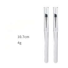 Portable Lipstick Brush, Transparent Silicone Lip Brush With Cap, Dustproof Makeup Brush, Silicone Lip Brush - Hồng - Xem 4