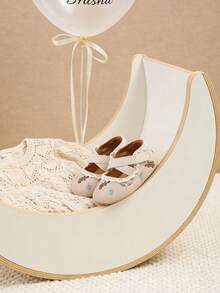 女婴玛丽珍平底鞋 防滑 适合幼儿学步鞋 软底PU皮革婴儿鞋 运动鞋 婚礼派对 圣诞节 公主裙鞋 女婴莫卡辛鞋 - 米色 - 查看 5