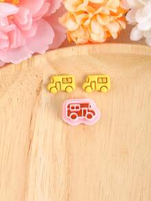 Childlike Style Polymer Clay Cutters, Cute Cartoon Shape Clay Cutter Molds For DIY Earring Jewelry Making, DIY Soft Pottery Pendant Earrings Tools, No Battery Needed - Clay Cutters - View 9