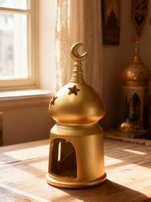 Chân nến Ramadan màu trắng trang nhã và độc đáo này, được trang trí bằng hình trăng lưỡi liềm và ngôi sao mạ vàng, là một món đồ trang trí nhà lý tưởng cho phòng khách, phòng ngủ hoặc bàn cà phê, và cũng là một món quà Eid tuyệt vời. - Nhiều màu - Xem 11