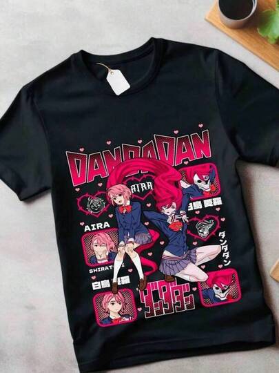 Herr-T-shirts bomull, herr-T-shirts, Anime-T-shirt Okarun Momo Ayase Okarun Exklusiv Anime Gåva T-shirt Gåva 220G Kraftig T-shirt i 100 % bomull. Denna T-shirt erbjuder den perfekta balansen mellan komfort och struktur. Mjuk vid beröring men byggd för att hålla, en stapelvara för dem som kräver mer av sina träskor. Andningsbar Lämplig att bära under Halloween. Herr-T-shirt med tryck, rund hals och kortärmad, standard passform för män.