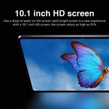 Qetupa 10.1英寸安卓15平板电脑，配备保护套、鼠标和键盘，6GB内存+128GB存储空间（可通过MicroSD卡扩展至1TB），MTK6771八核2.0GHz处理器，高清(1280x800) IPS触控屏，500万像素前置摄像头和1300万像素后置摄像头，6000mAh长效电池，支持802.11ax Wi-Fi 6、蓝牙5.2、GPS和Type-C充电。 - 淺藍色 - 查看 2