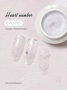 Cvian Fairy Glam 凝胶美甲延长胶，快速成型，不粘腻，可塑形，适用于3D美甲艺术，具有雕刻和水钻粘合功能，无香型 - 彩色 - 查看 13