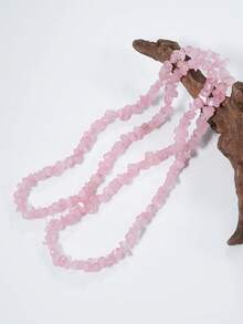 1 Strand Natural Gravel Stone Crystal Chips Beads Irregularity Gemstone Jasper Freeform Chip Nugget Beads, Sunstone, Fluorite, Amethyst Healing Energy Loose Beads DIY Jewelry Making For Necklace Earrings Bracelets Jewelry - Multicolor - View 20