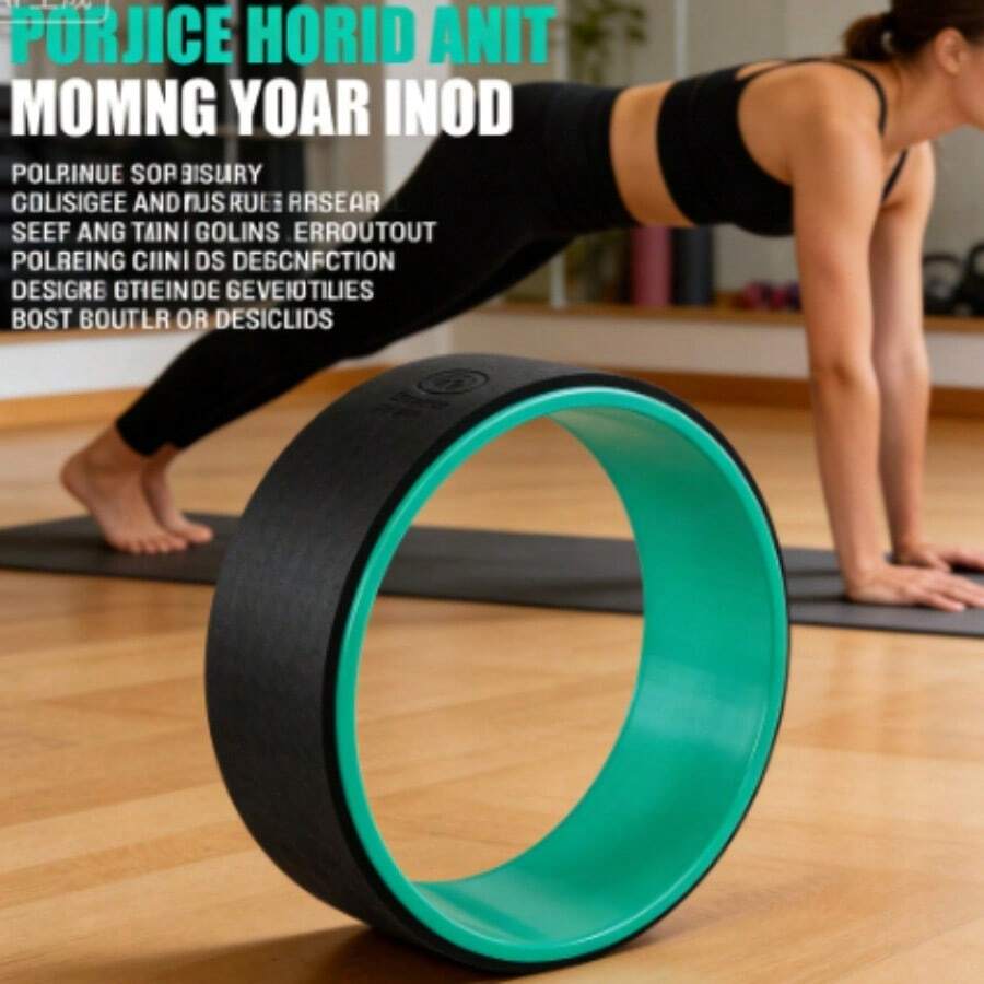 10-Inch High Quality Yoga Wheel - Deep Stretch Tool To Unlock Flexibility & Relieve Back Tension - Default - View 1