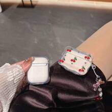 Resin Alloy Bow-Knot Cherry Bluetooth Earphone Protective Case With Pendant, Gift For Girlfriend/Best Friend - Multicolor - View 8