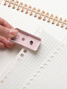 6mm Single Hole Punch Mini Version, With Anti-Slip Base And Locking Function, Suitable For Diaries, Paper, Cards, Scrapbooks, Student And Office Supplies - A - View 12