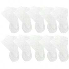 1/5/10双装女士蕾丝船袜，薄款隐形低帮透明镂空防滑袜，春夏款 - 彩色 - 查看 22