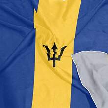 Women's Fashion Silk Scarf Square Satin Headscarf Neck Scarf Head Hair Wraps-B032 - Bandera de Barbados - Ver 4