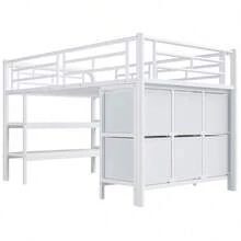 Kids Bed Frames, Headboards & Footboards - White + Metal + 90cm*200cm - View 11