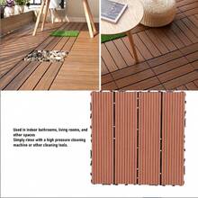 9 piezas de baldosas para terraza de 11,8 x 11,8 pulgadas, Baldosas de plástico para todo tipo de clima, para el patio trasero, terraza, pórtico, alberca, balcón - B - Ver 3