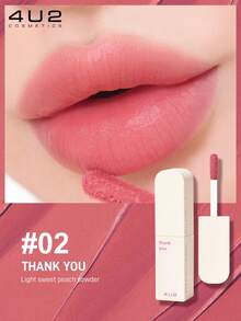 4U2 LOVE YOU BABE TINT MATTE,Matte Lip Paste, Waterproof And Long-Lasting Anti - Smudging Velvet Lip Gloss, Lip And Cheek Dual Use, Not Stained Cup Does Not Fade,2.6g/0.09oz - 02 THANK YOU - View 1