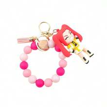 Mattel 女巫猎人硅胶串珠钥匙扣，KPOP卡通包包挂饰，动漫吊坠手链礼物 - 彩色 - 查看 5