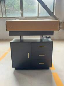 Gabinete De Almacenamiento Organizador De Metal Organizador - Negro - Ver 5