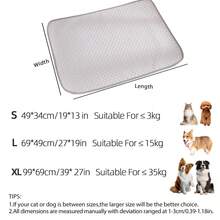 1pc Reusable Pet Pee Pad, Pet Bed Mat, Dog Training Pad, Pet Sofa Mat, Dog Cage Mat, Suitable For Medium/Small Cats & Dogs, Non-Stick, Machine Washable, Granular Texture - Multicolor - View 2