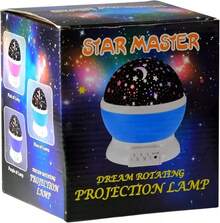 Vimi - Lampara de Noche Mesa Proyector De Estrellas Niños USB O Pila (Azul) - Estrella - Ver 5